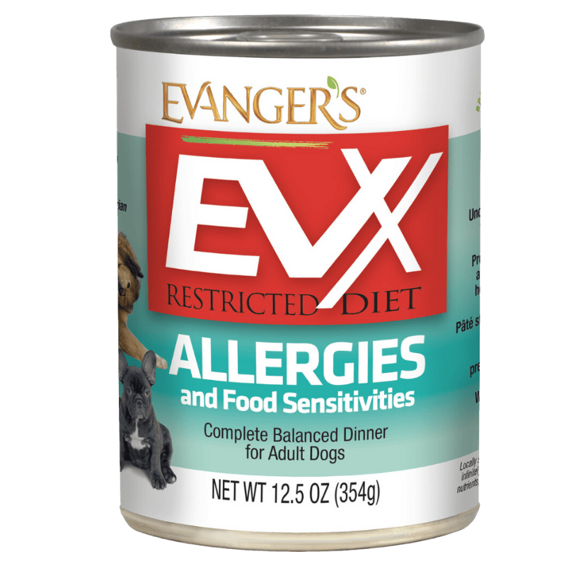 Evangers - Dog - EVX Restricted Diet - Allergies and Food Sensitivities- 12.5 oz - Case of 12