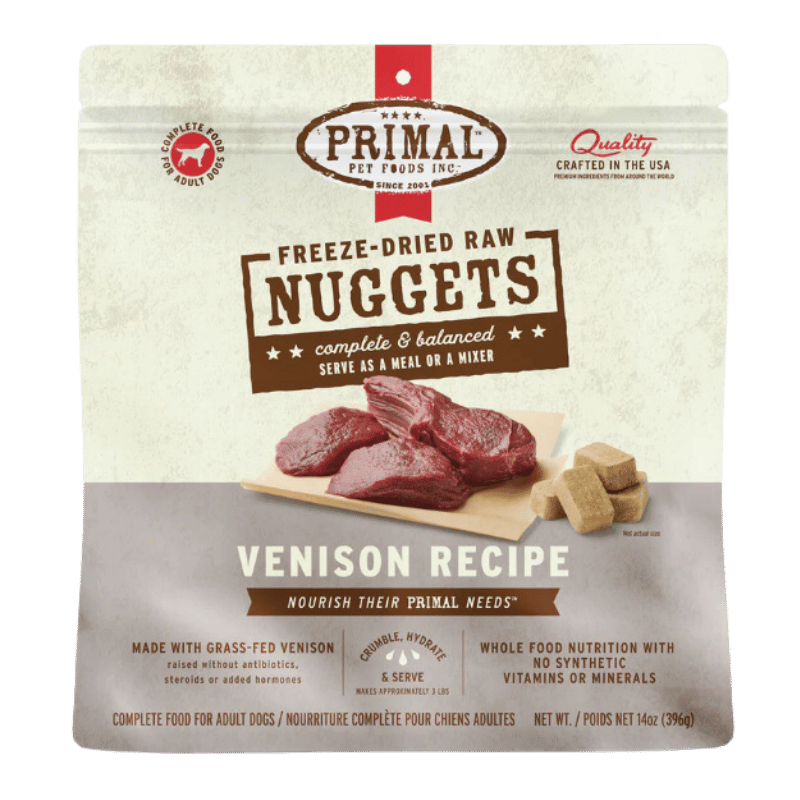 PRIMAL - Canine - Freeze Dried - Nuggets - Venison