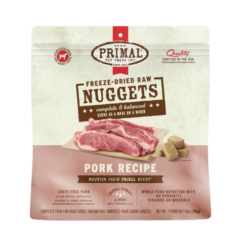 PRIMAL  - Canine - Freeze-Dried - Nuggets - Pork