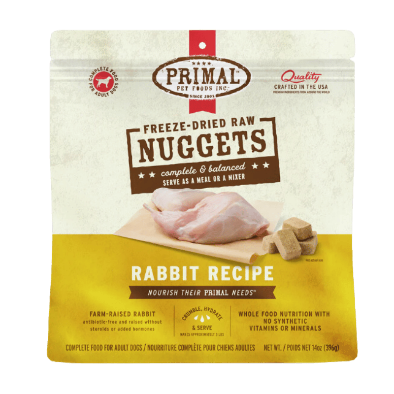 PRIMAL  - Canine - Freeze-Dried - Nuggets - Rabbit