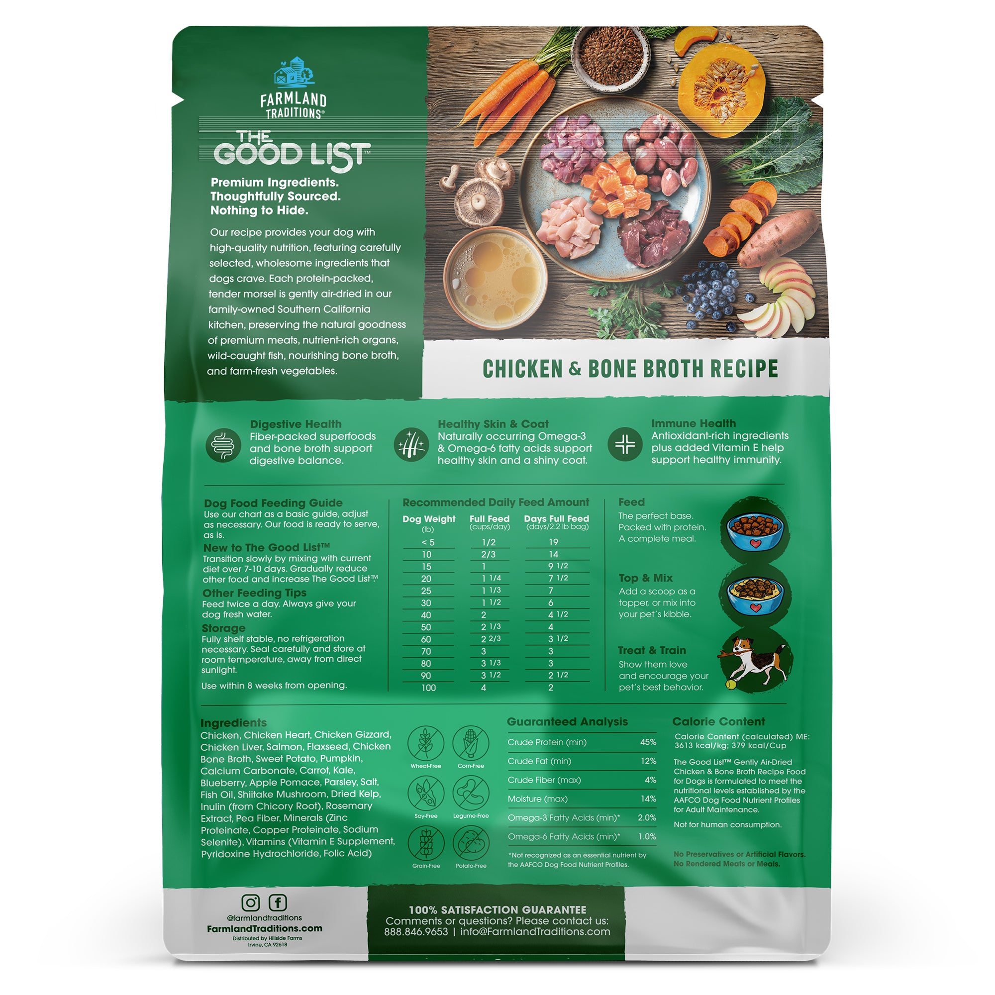 Farmland Traditions - Dog - Air-Dried - The Good List - Superfood - Chicken