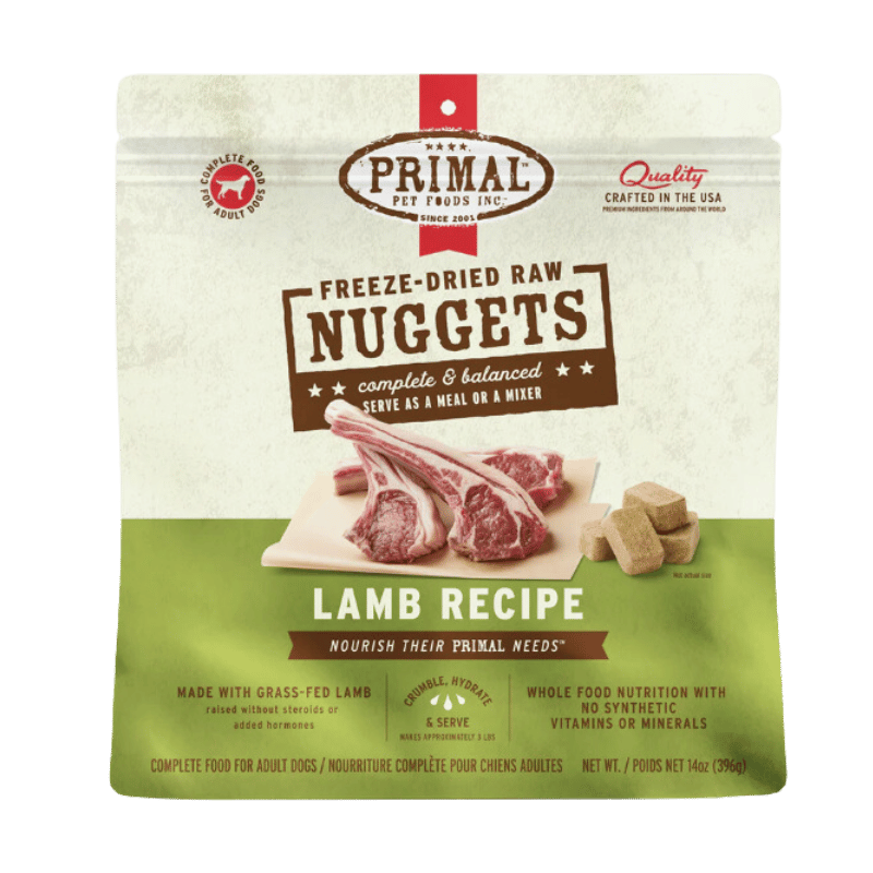 PRIMAL - Canine - Freeze Dried - Nuggets - Lamb