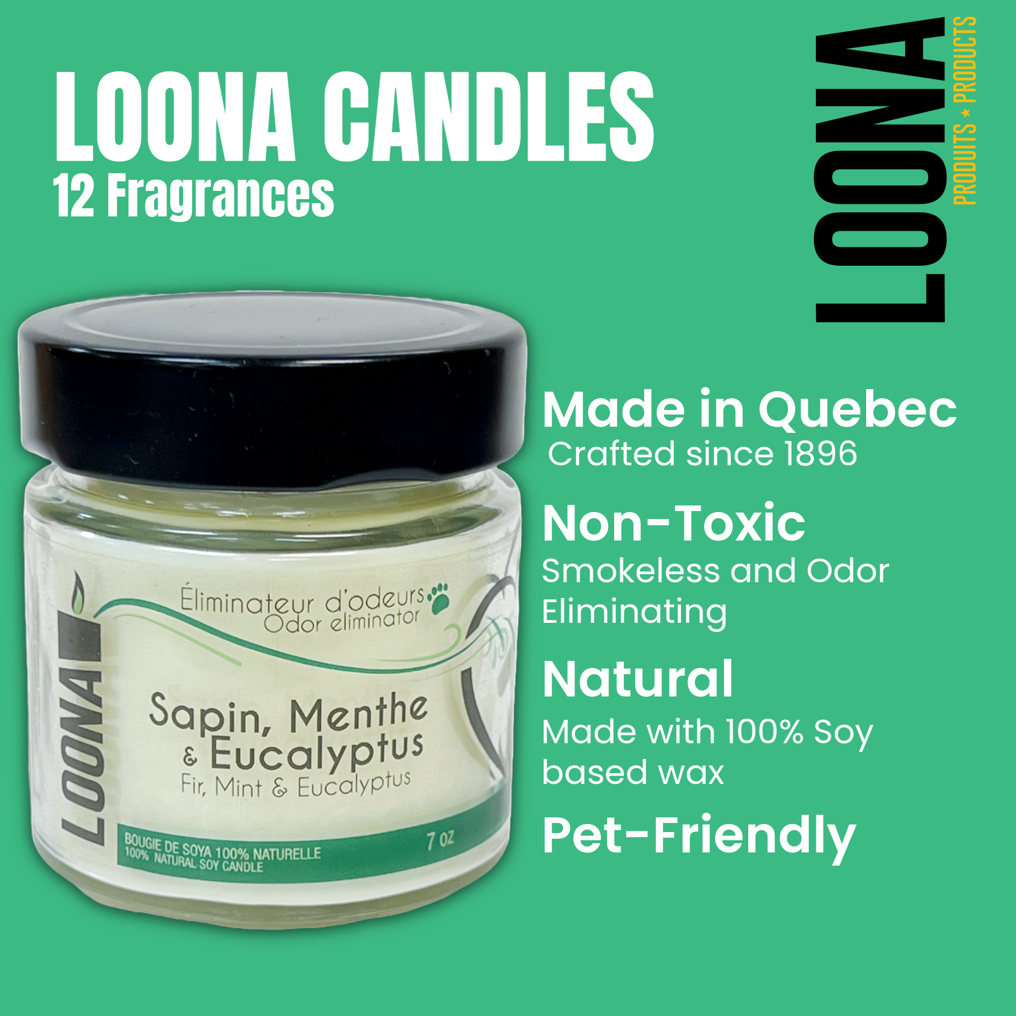 LOONA - Candle - Fir, Mint & Eucalyptus