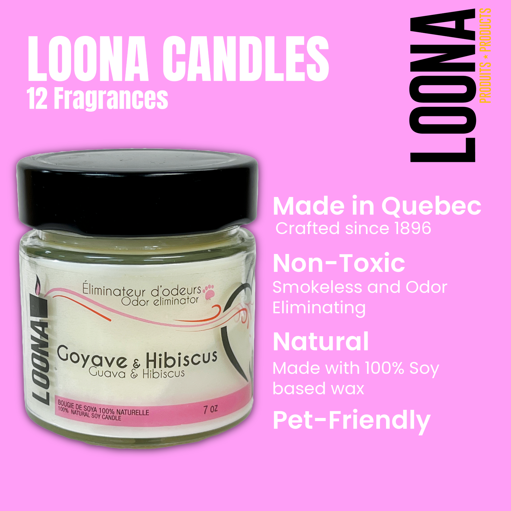 LOONA - Candle - Guava & Hibiscus