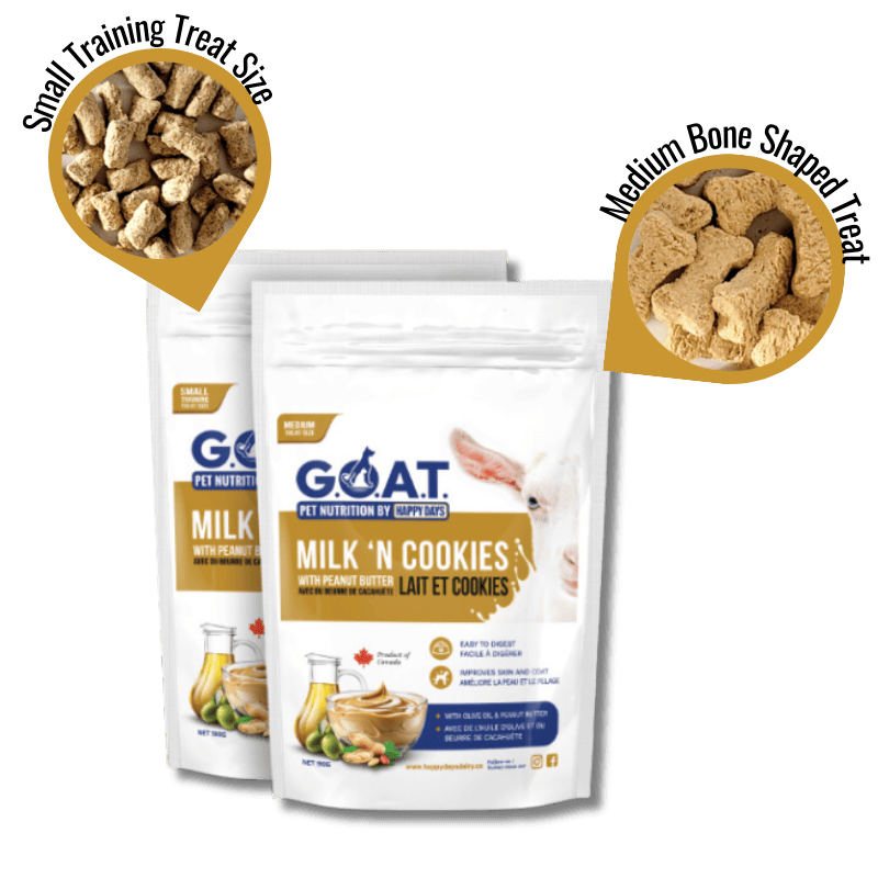 Happy Days -  Milk ‘N Cookies with Peanut Butter  - pets canada