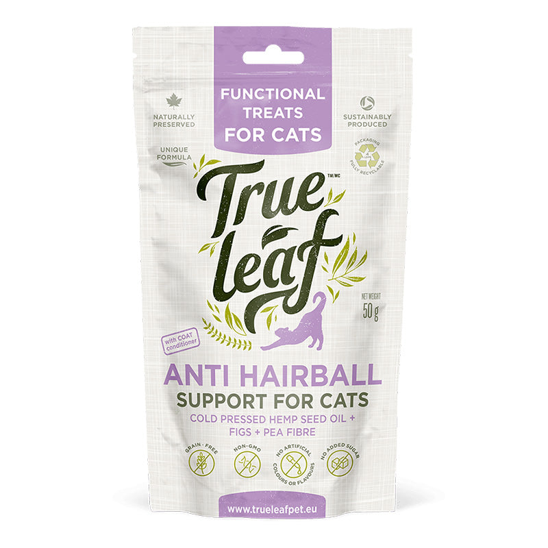 True Leaf - Anti-Hairball Support Chews for Cats - 50g