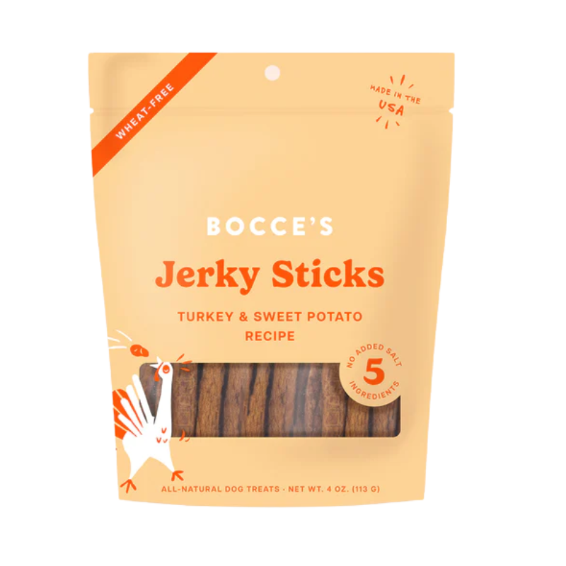 Bocce's Bakery - Turkey Grazers Jerky Sticks - 4oz