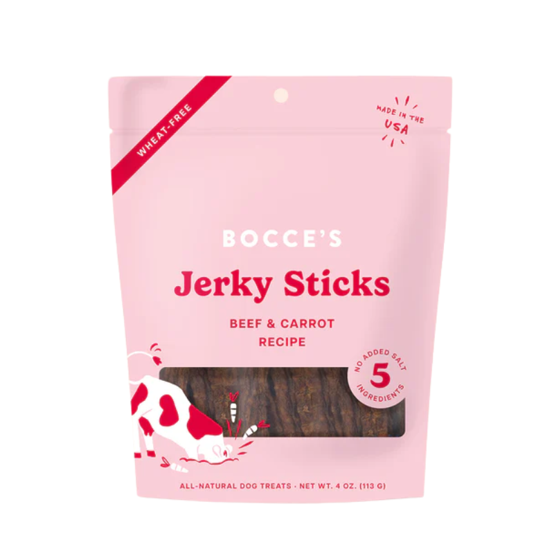 Bocce's Bakery - Beef Grazers Jerky Sticks - 4oz