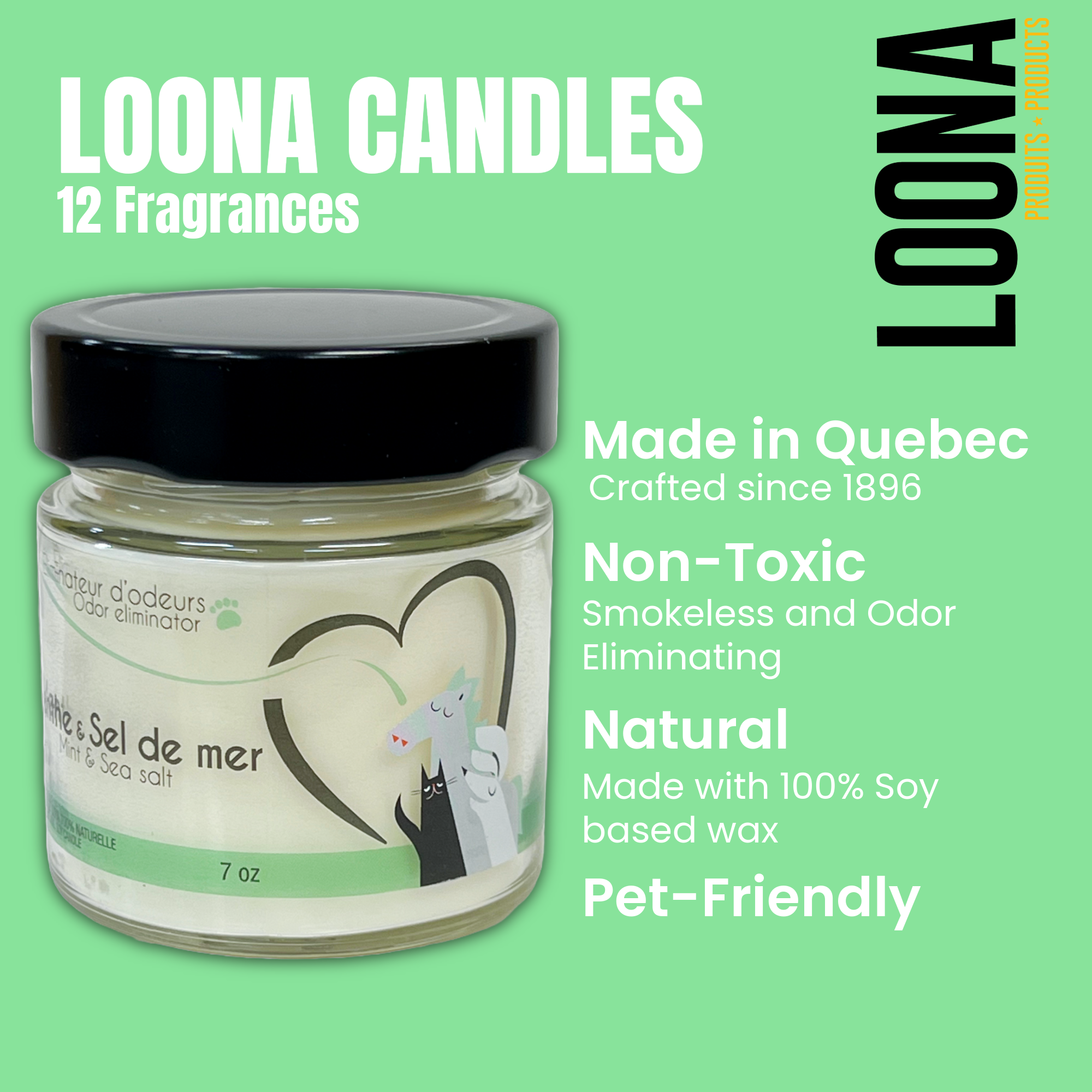 LOONA - Candle - Mint & Sea salt