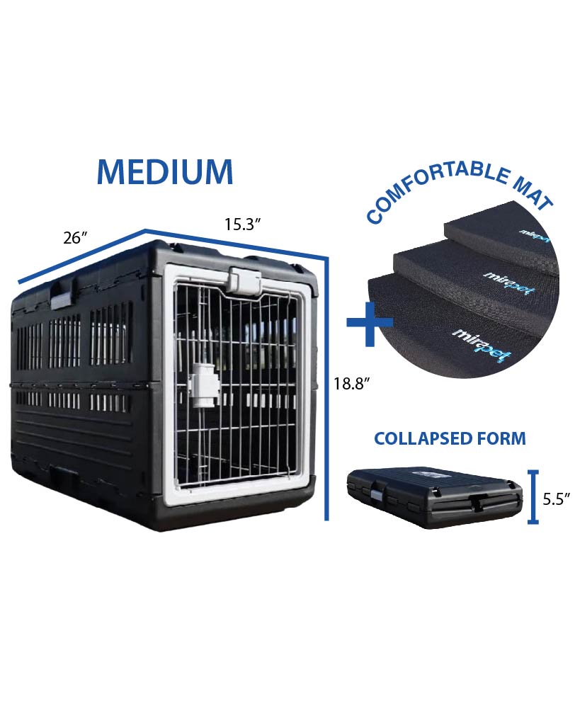 Mirapet - Foldable Crate W/ Mat