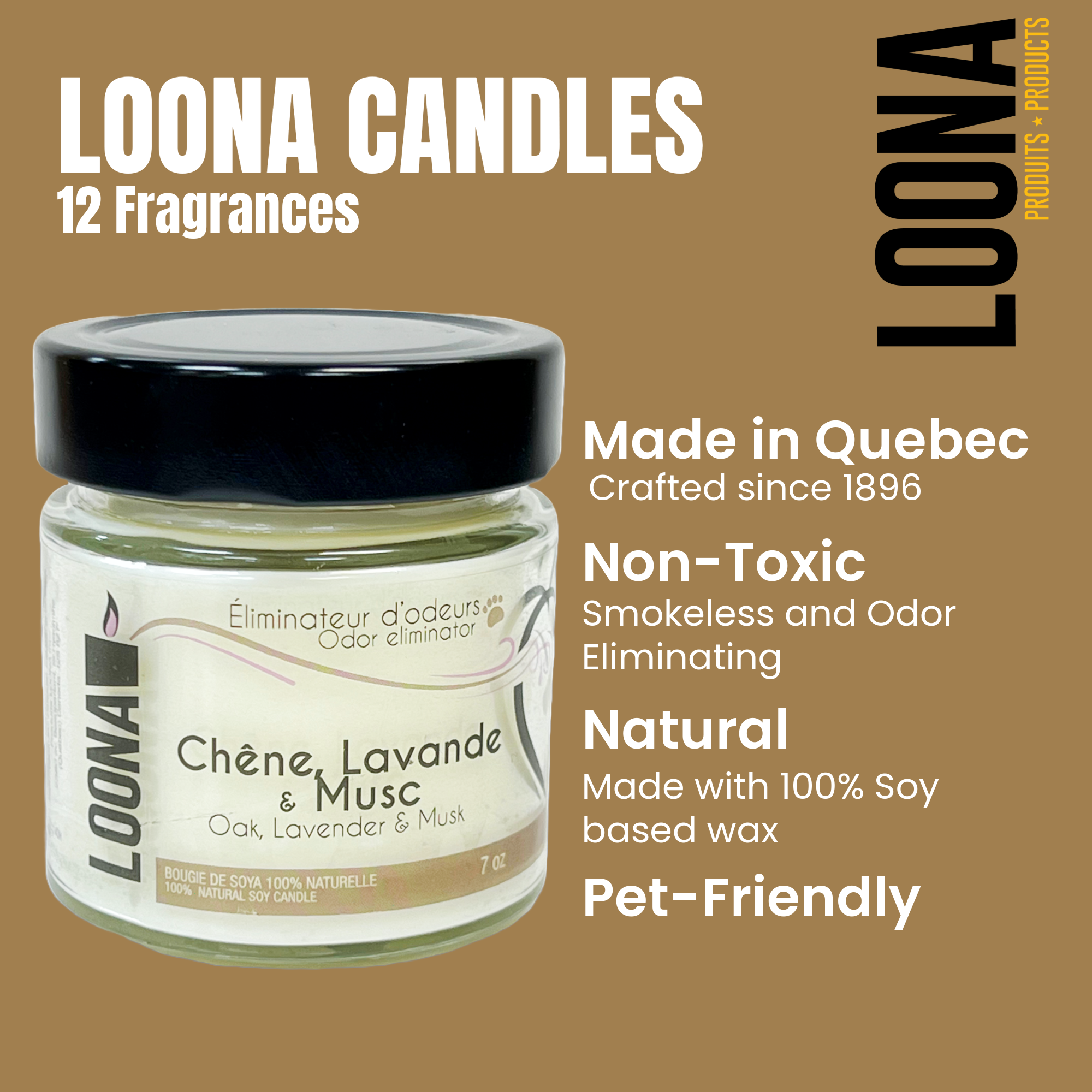 LOONA - Candle - Oak, Lavender & Musk