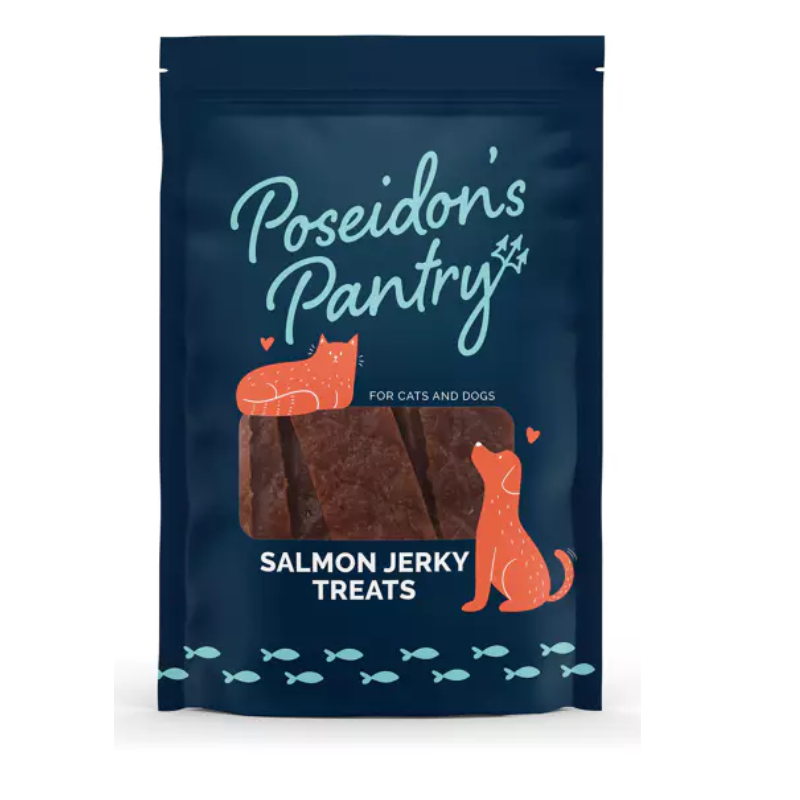 Poseidon’s Pantry Salmon Jerky Treats – 3 oz - Pets Canada