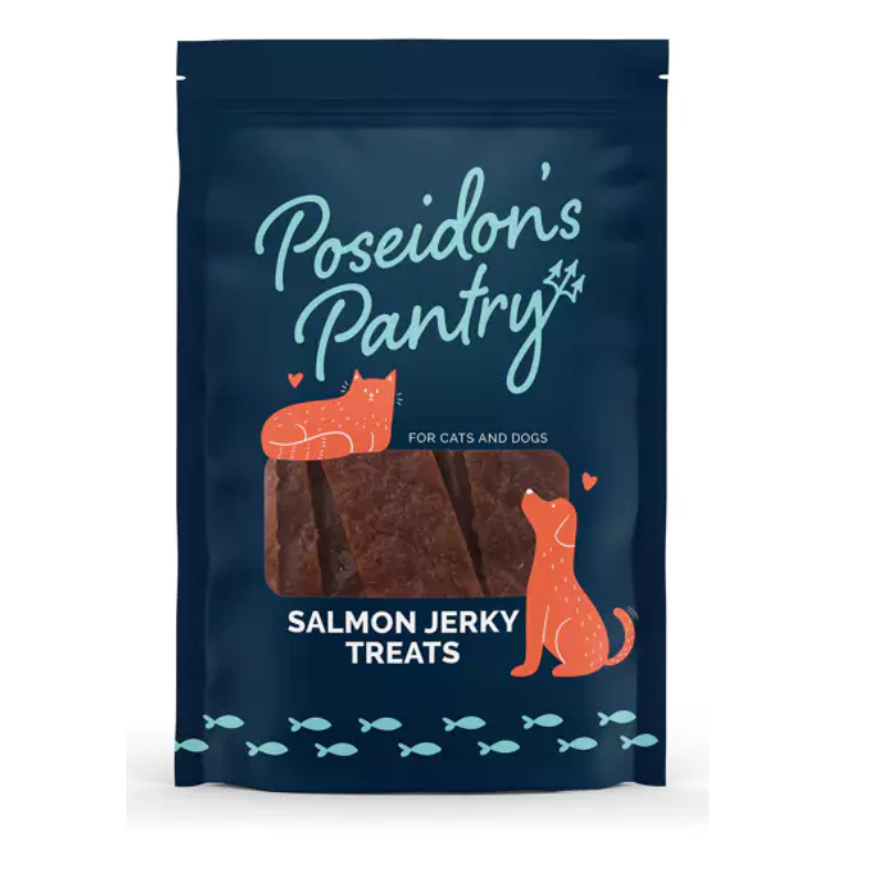 Poseidon’s Pantry Salmon Jerky Treats – 3 oz