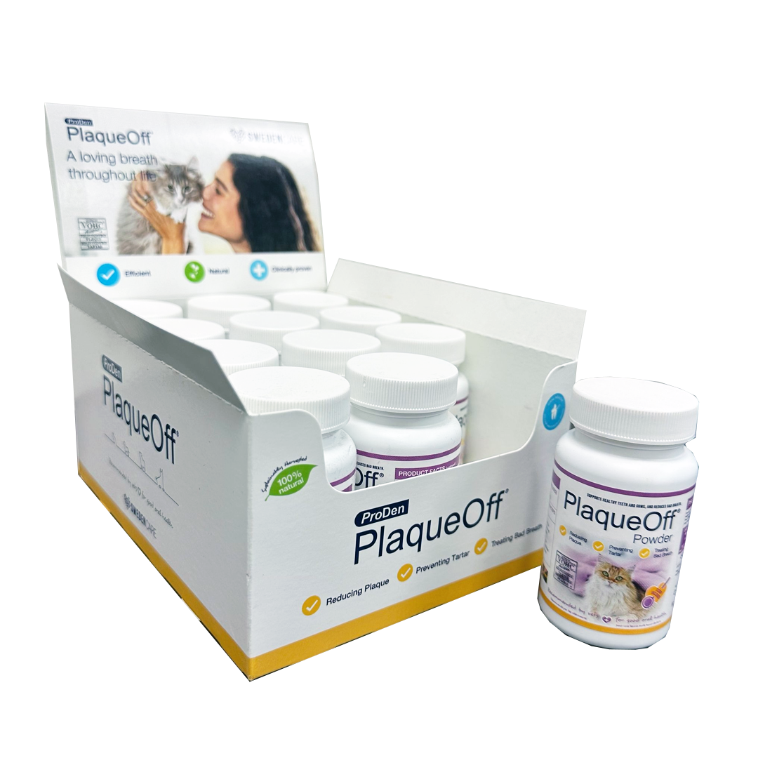 Plaque Off - ProDen - Dental Powder - Cat - 10% Brewer's Yeast -  40 gr - Display Box (12)