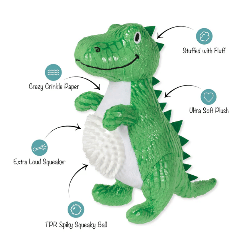 Fringe Studio - Dog - Toy - Plush - Roar and Explore