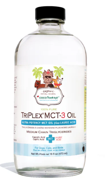 CocoTherapy -  TriPlex MCT-3Oil –  16 oz glass bottle