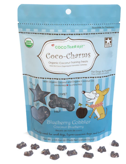 CocoTherapy - Coco-Charms Training Treats – Blueberry Cobbler, 5 oz