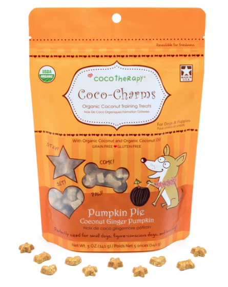 CocoTherapy  - Coco-Charms Training Treats – Pumpkin Pie, 5 oz