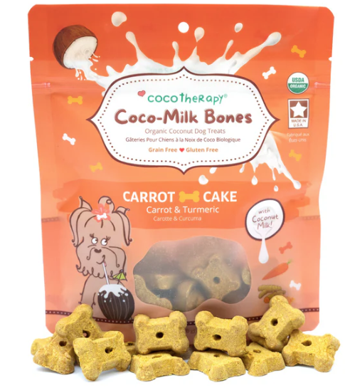 CocoTherapy - Coco-Milk Bones - Carrot Cake, 6 oz