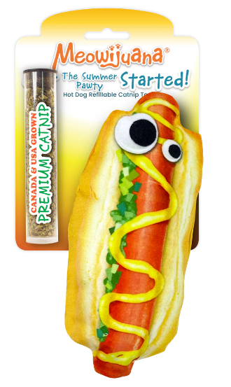 Meowijuana - "Get the Summer Pawty Started" Toy - Hot Dog