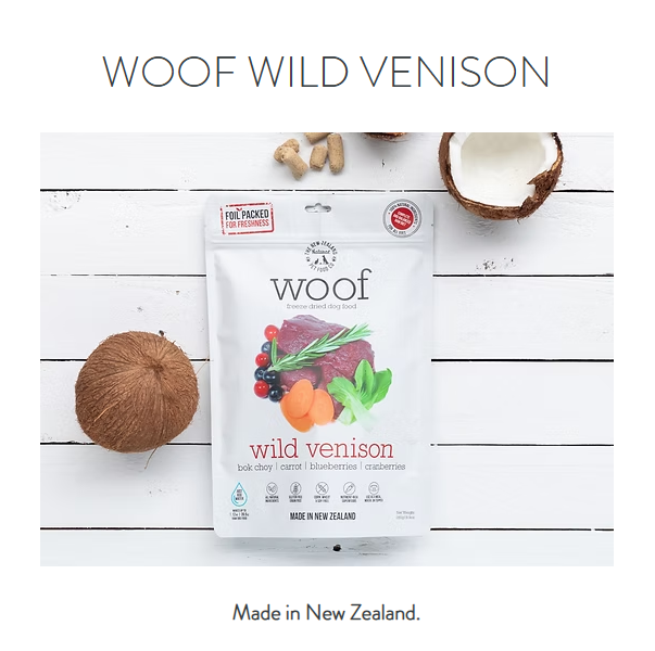 NZ Natural Pet Food Co - Freeze Dried - Food - Woof - Wild Venison