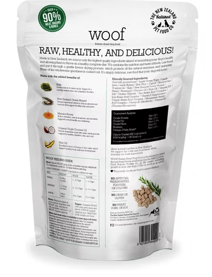 NZ Natural Pet Food Co - Freeze Dried - Food - Woof - Goat