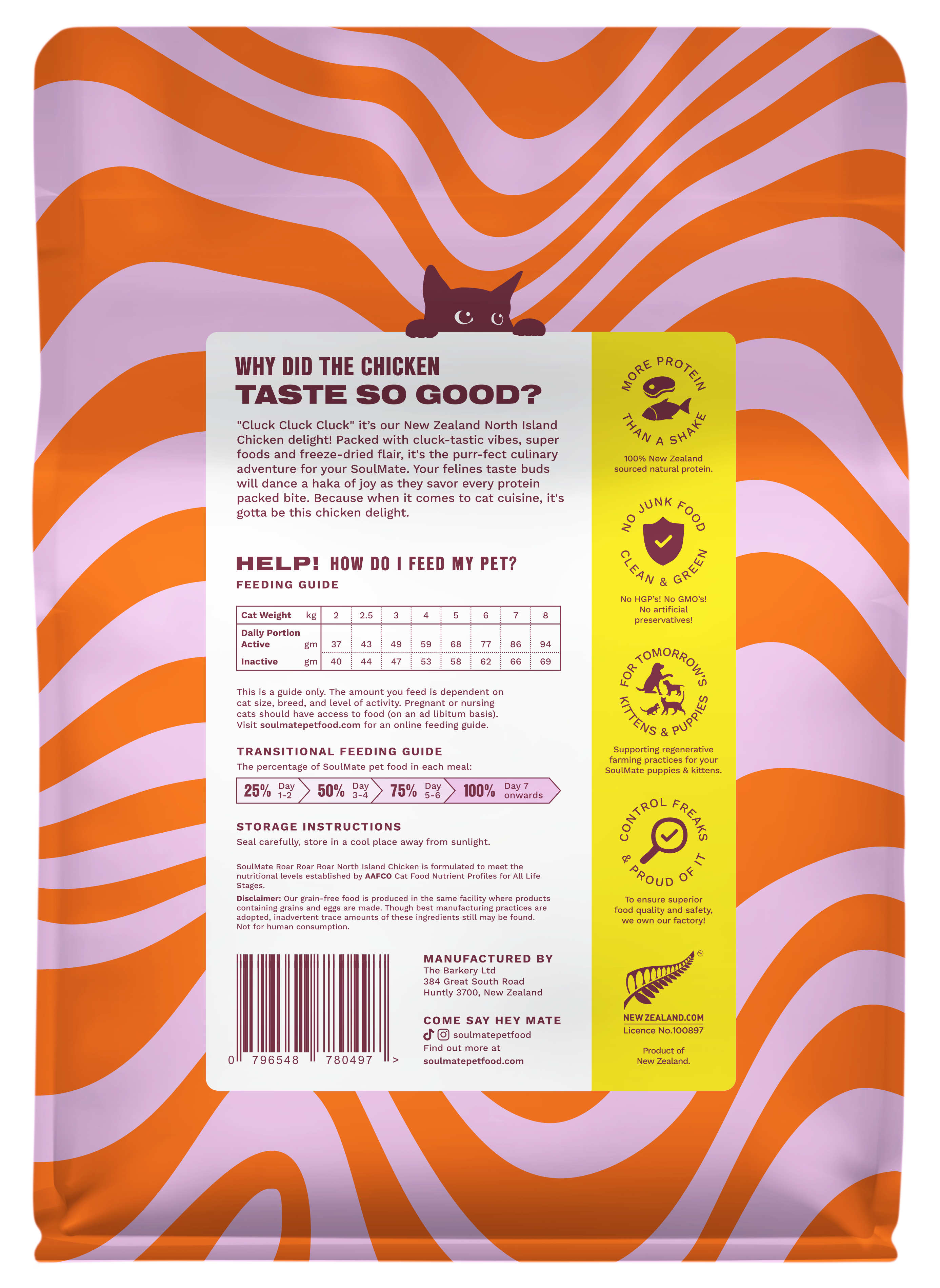 SoulMate - Cat - Freeze-Dried - Roar Roar Roar - North Island Chicken