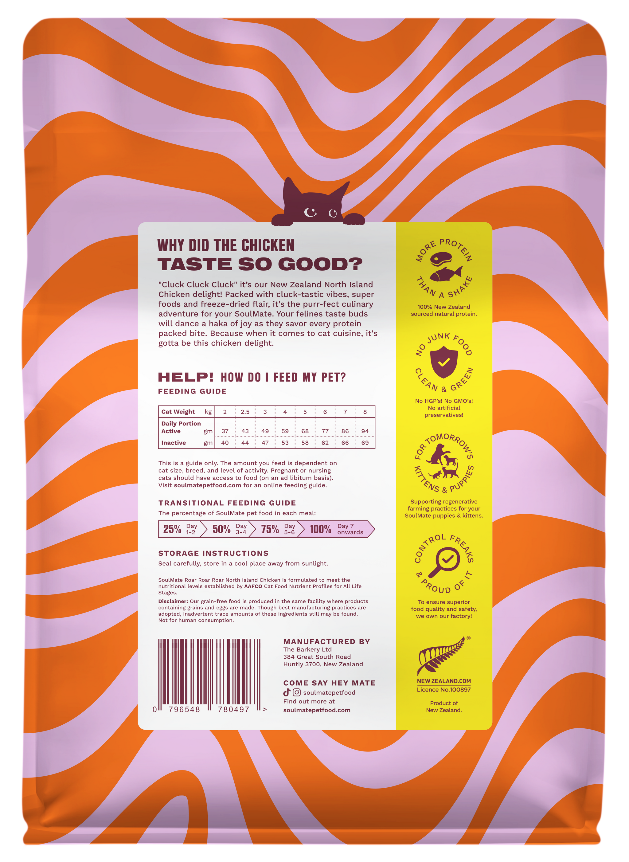 SoulMate - Cat - Freeze-Dried - Roar Roar Roar - North Island Chicken