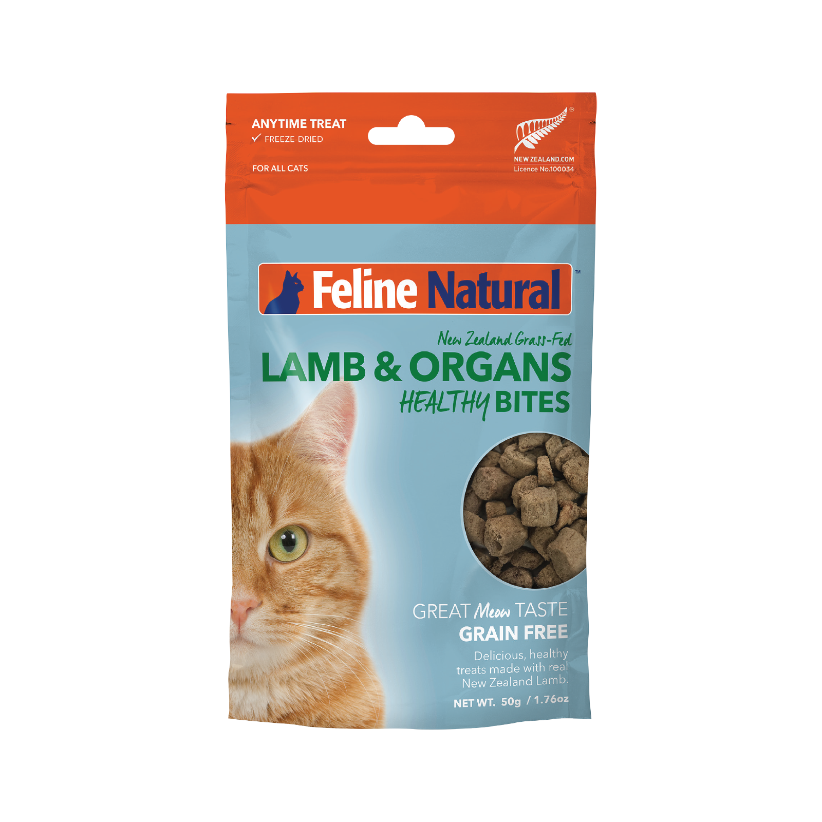 Feline Natural - Freeze Dried - Lamb & Organs - Healthy Bites - Treats 50g