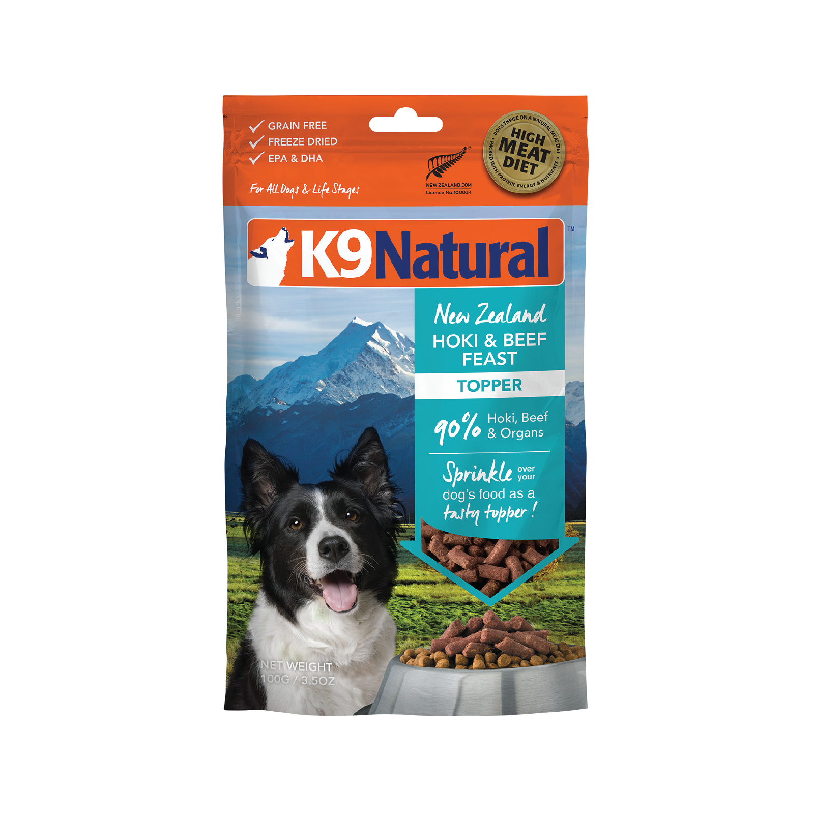 K9 Natural - Freeze Dried - Hoki & Beef Feast - Topper