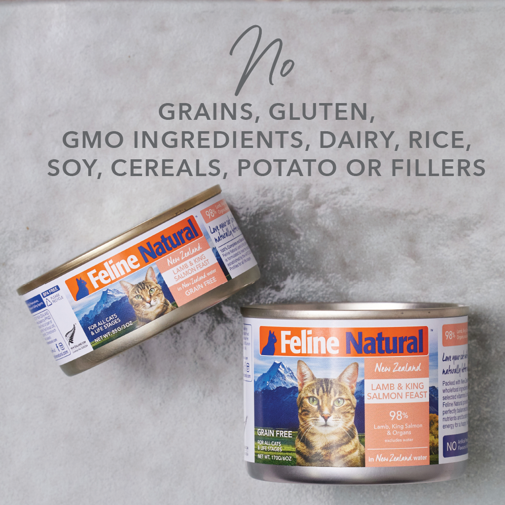 Feline Natural- Lamb & Salmon Feast Can