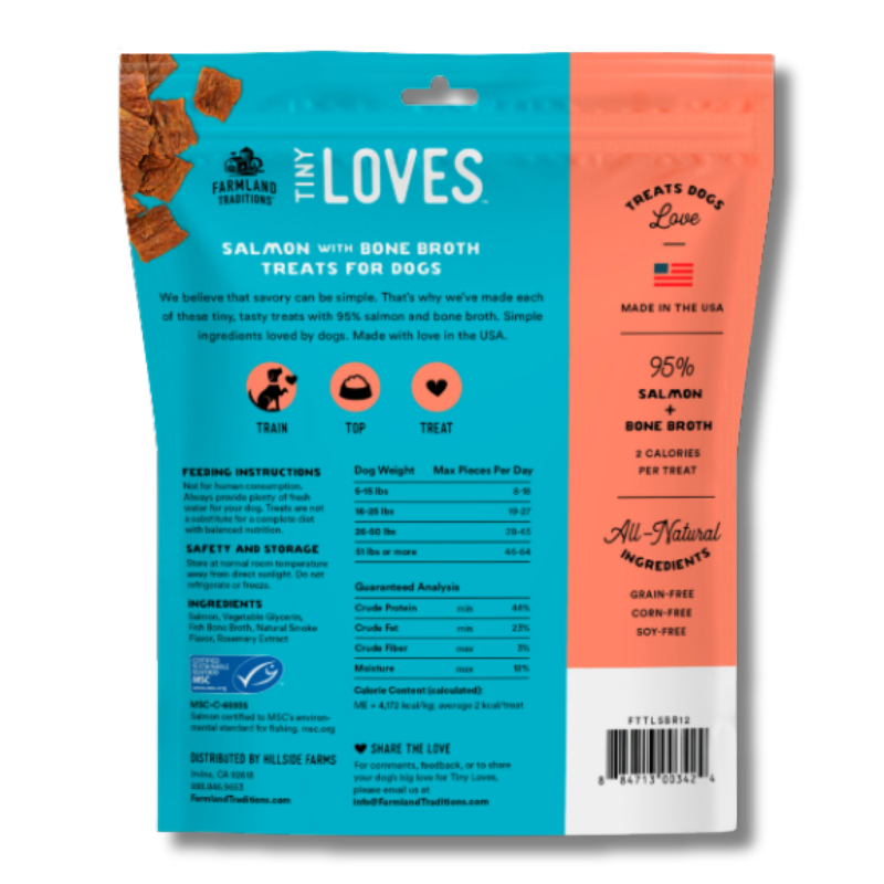 Farmland Traditions - Treats - Jerky - Tiny Loves - Salmon with Bone Broth