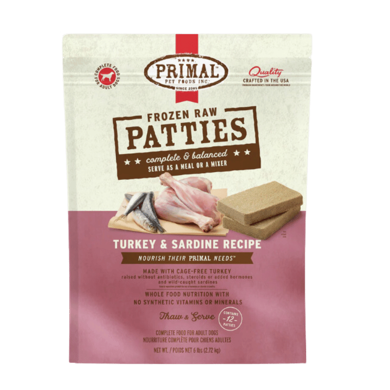 PRIMAL - Canine - Patties - Turkey & Sardine