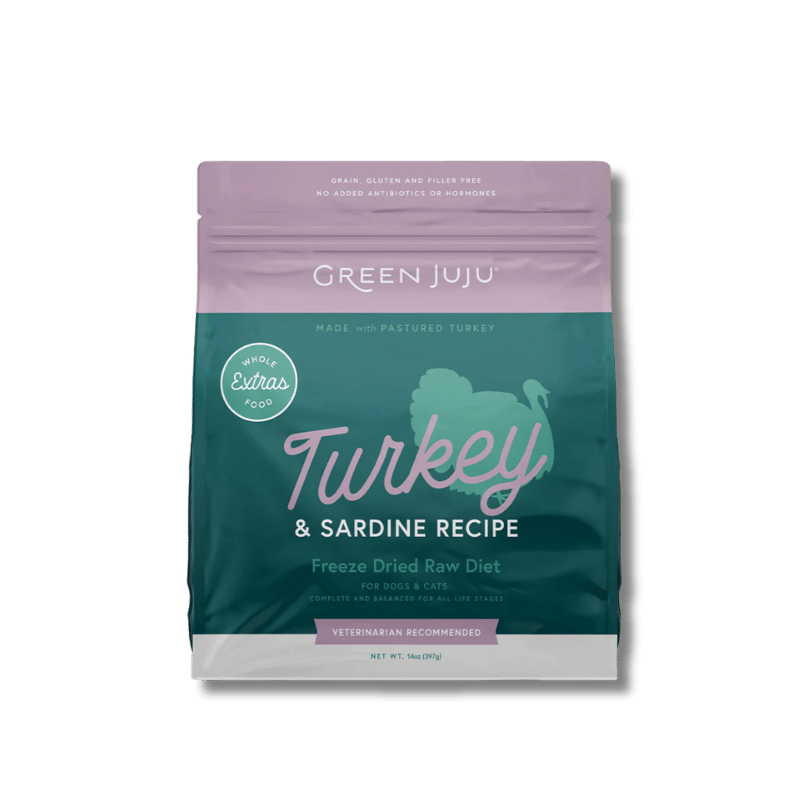 Green Juju - Freeze-Dried - Turkey & Sardine - 14oz