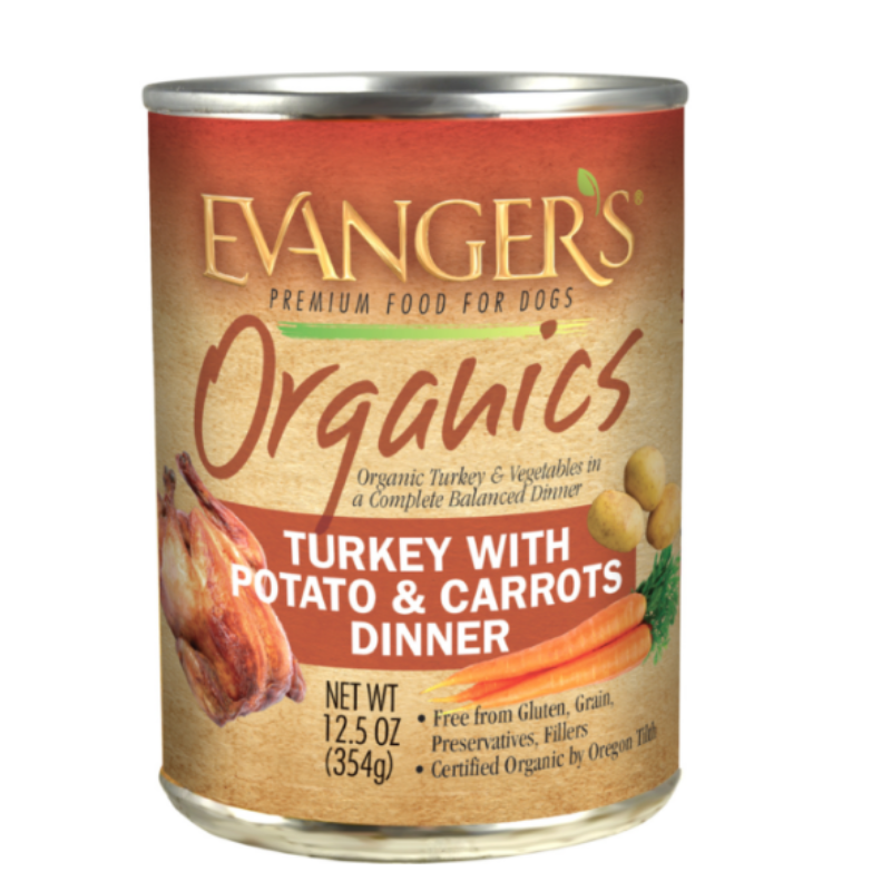 Evangers -Dog - Organics - Turkey with Potato & Carrot - 13oz
