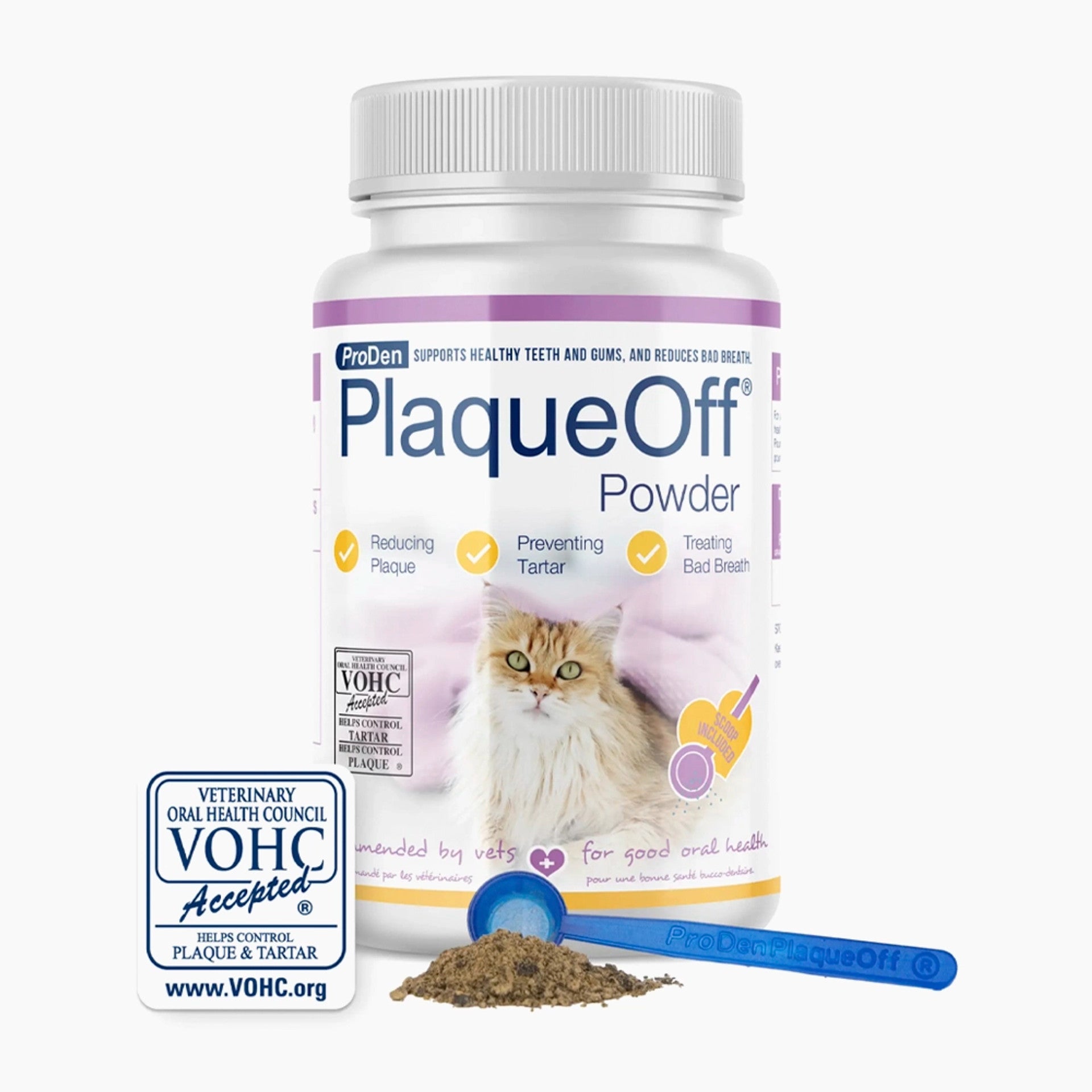 Plaque Off - ProDen - Dental Powder - Cat - 10% Brewer's Yeast - 40 gr