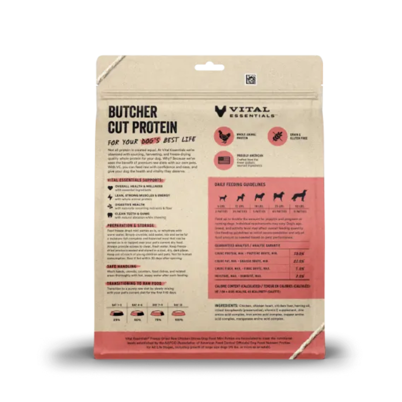 Vital Essentials - Chicken Entree Cat Food Mini Patties 3.75 oz