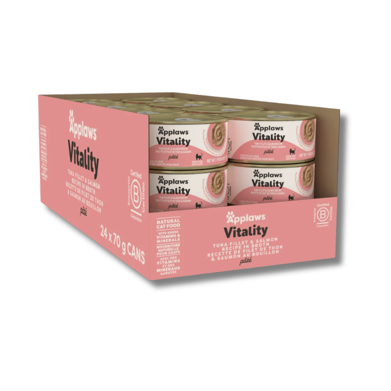 Applaws - Can - Cat - Vitality - Tuna & Salmon Pate - 70g (24)