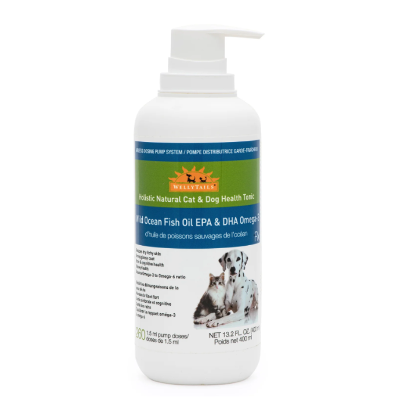 Welly Tails - Wild Ocean Fish Oil Cat & Dog 400ml