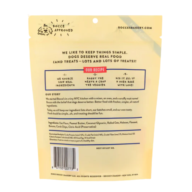 Bocce's Bakery - Peanut Butter Banana Chip Soft & Chewy - 6oz