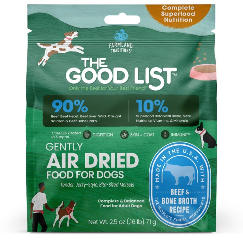 Farmland Traditions - The Good List - Beef & Bone Broth Superfood - Air Dried