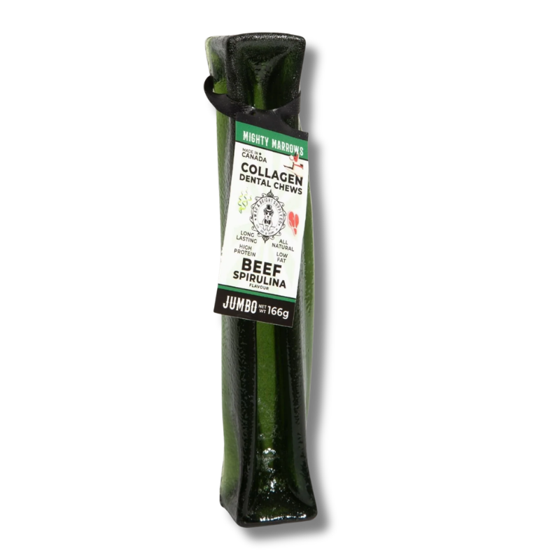 Wag & Bright - Mighty Marrows - Collagen Dental Chews - Spirulina Beef