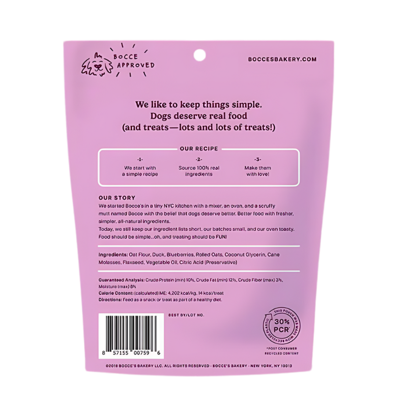 Bocce's Bakery - Soft & Chewy - Quack Quack Quack - 6oz