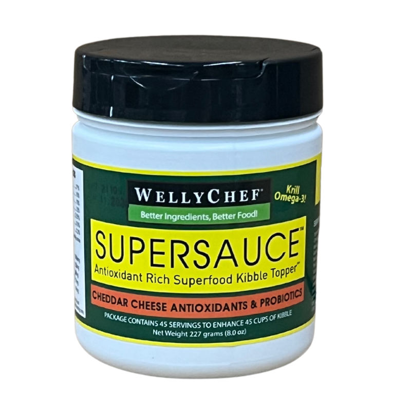 Welly Tails -  SuperSauce Cheddar Cheese & Krill Kibble Topper - 227g