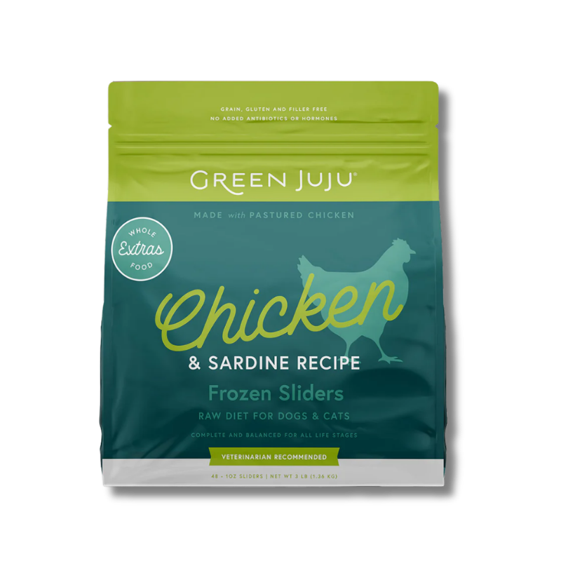 Green Juju - Frozen - Sliders - Chicken & Sardine Recipe