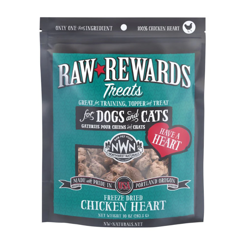 Northwest Naturals - Treats - Freeze Dried Chicken Hearts 10oz