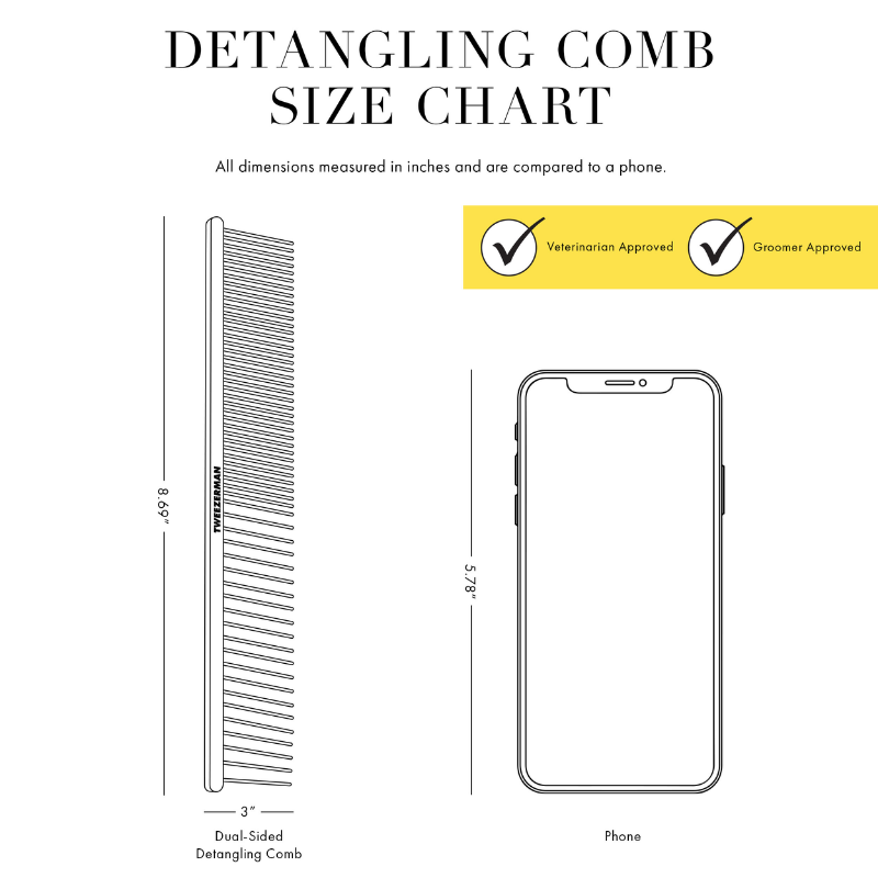 Tweezerman - Detangling Comb - Dual Sided