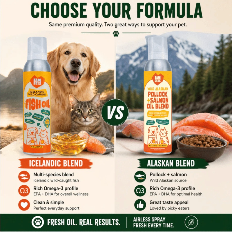 Fam-Pets - Alaskan - Pollock & Salmon - Omega-3 Fish Oil - Sticks / 30pc