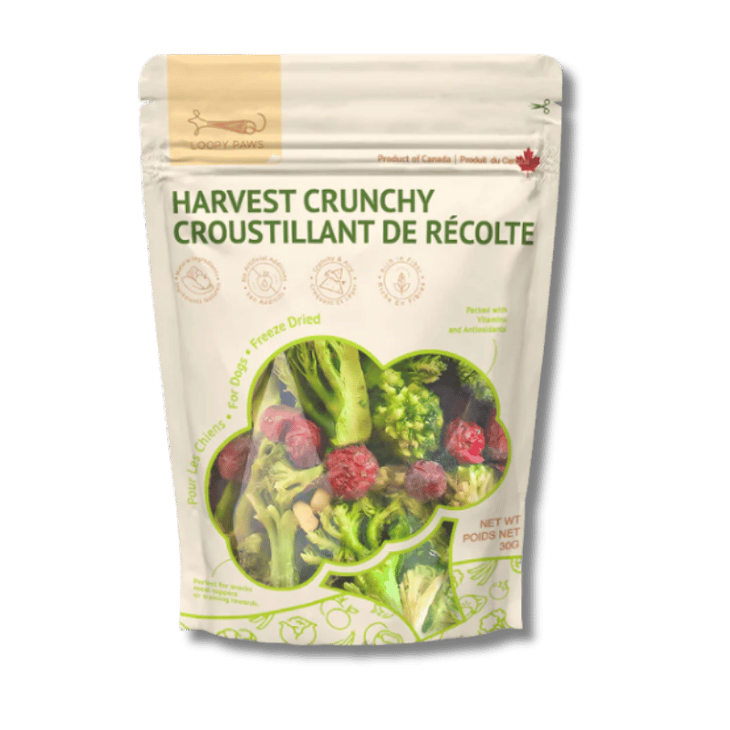 Loopy Paws - Treats - Freeze-Dried - Crunchy Harvest - Broccoli, Corn & Cranberry - 30g