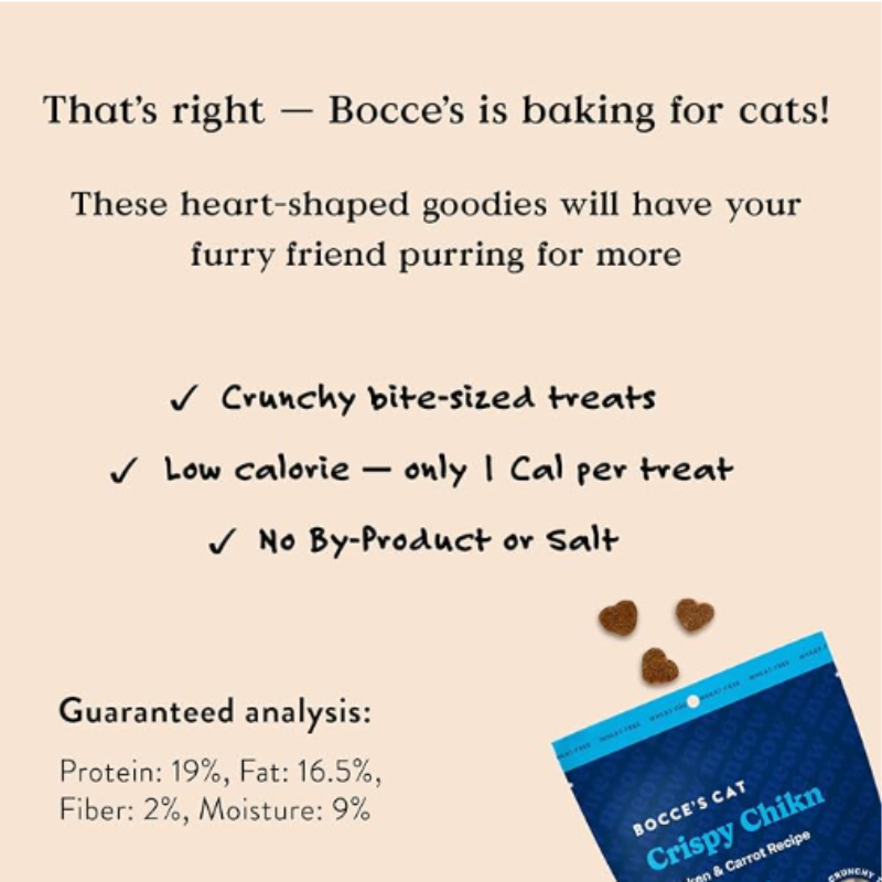Bocce's Bakery - Cat - Crispy Chikn & Carrot Treats 2oz
